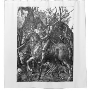 Cortina De Ducha Knight Death Devil Albrecht Durer grabando arte p