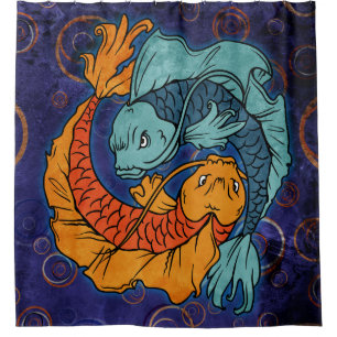 Cortina De Ducha Koi Fish