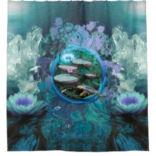 CORTINA DE DUCHA KOI FISH CUARZO RIO CRISTAL