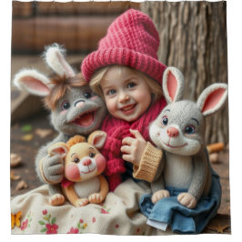 Cortina De Ducha Kuschelfreunde im Herbstzauber