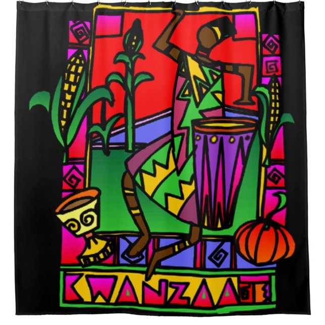 Cortina De Ducha Kwanzaa (Anverso)