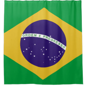 Cortina De Ducha La bandera Bandeira del Brasil hace el Brasil