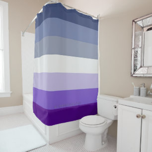 Cortina De Ducha La bandera del orgullo de SlipperyJoe's Butch Lesb