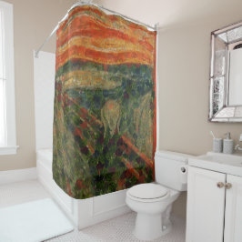 Cortina De Ducha La Bella Artes de la crema aguacate Vegan Spoof