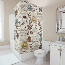 Cortina De Ducha La cafetería sueca Fika