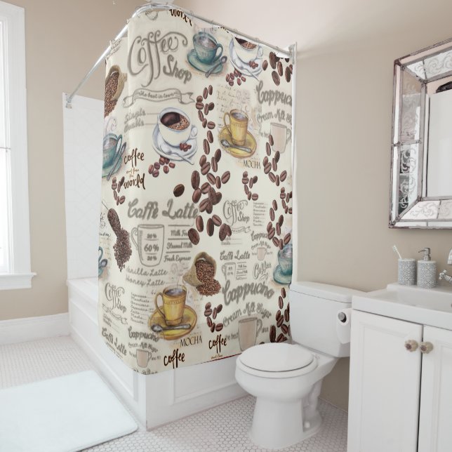 Cortina De Ducha La cafetería sueca Fika (In situ)