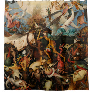 Cortina De Ducha La caída de los ángeles rebeldes por Pieter Brue