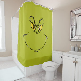 Cortina De Ducha La Cara de Cómo el Grinch Robó la Navidad
