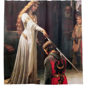 Cortina De Ducha “La Condecoración” Pintura medieval de Edmund Blai