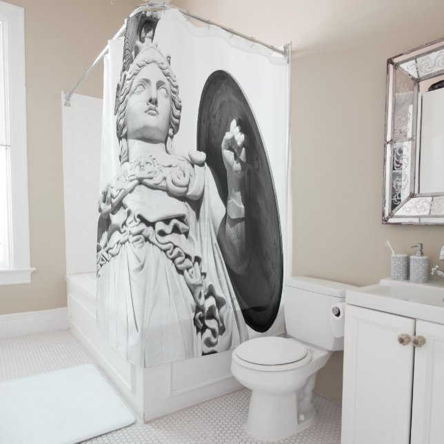 Cortina De Ducha La diosa de la sabiduría de Atenas #2 #wall #art (In situ)