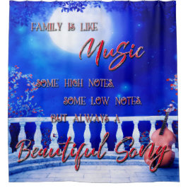 Cortina De Ducha La familia es como la música