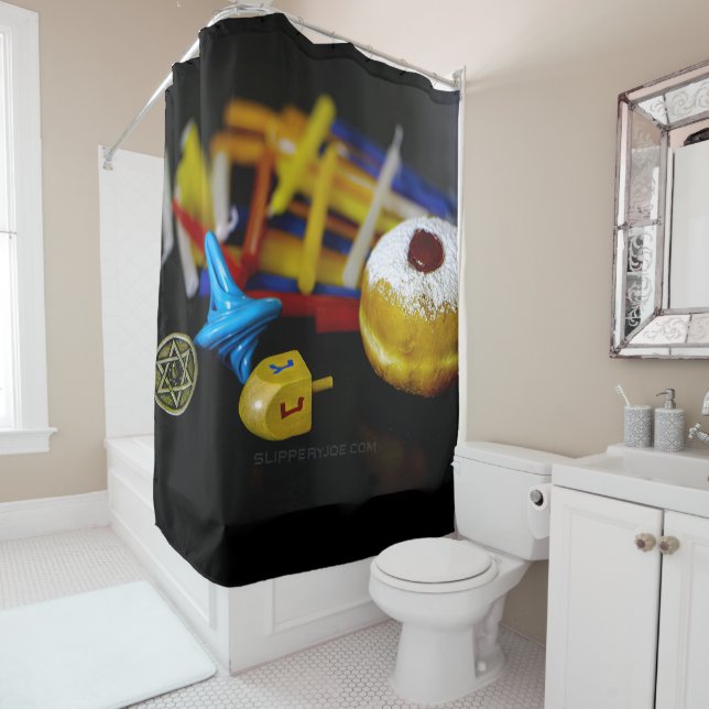 Cortina De Ducha La feliz estrella de David de SlipperyJoe me acuñó (In situ)