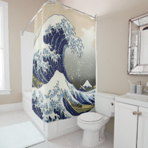 Cortina De Ducha La gran ola del Kanagawa Katsushika Hokusai