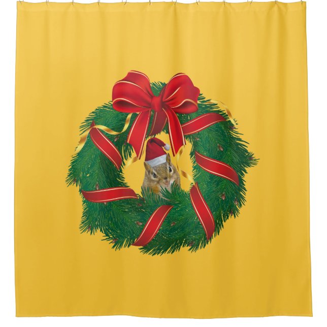 Cortina De Ducha La guerra de los Navidades de Chipmunk (Anverso)