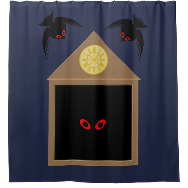 Cortina De Ducha La inamabilidad de Ravens Halloween (Anverso)