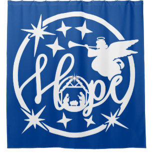 Cortina De Ducha La Natividad de Esperanza con Ángel