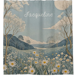 Cortina De Ducha La pradera lunar personalizada
