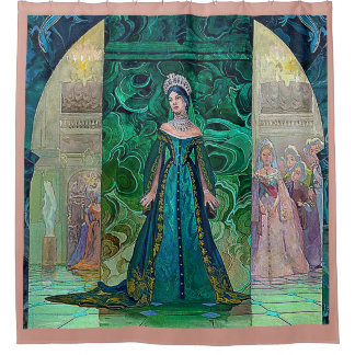 CORTINA DE DUCHA LA PRINCESA IN THE MALACHITE PAVILLION 5
