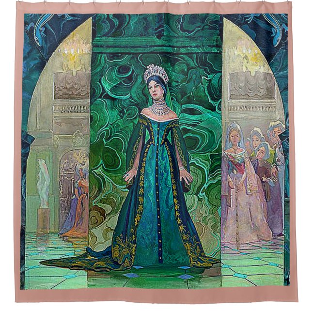 CORTINA DE DUCHA LA PRINCESA IN THE MALACHITE PAVILLION 5 (Anverso)