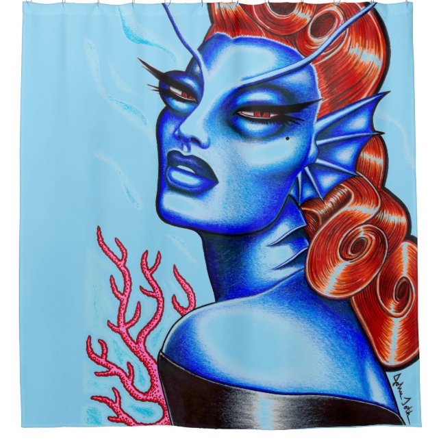 Cortina De Ducha La sirena del mar (Anverso)