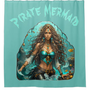 Cortina De Ducha La sirena pirata Lady Thunder_Cove