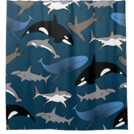 Cortina De Ducha La vida marina