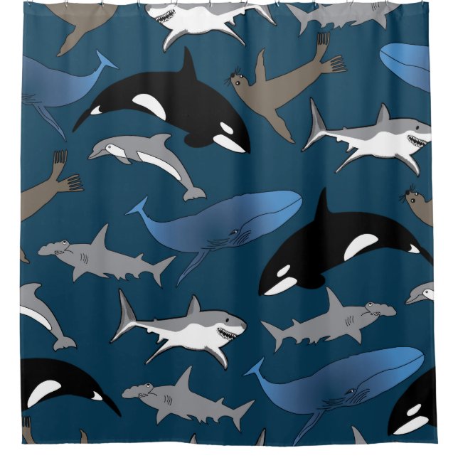 Cortina De Ducha La vida marina (Anverso)