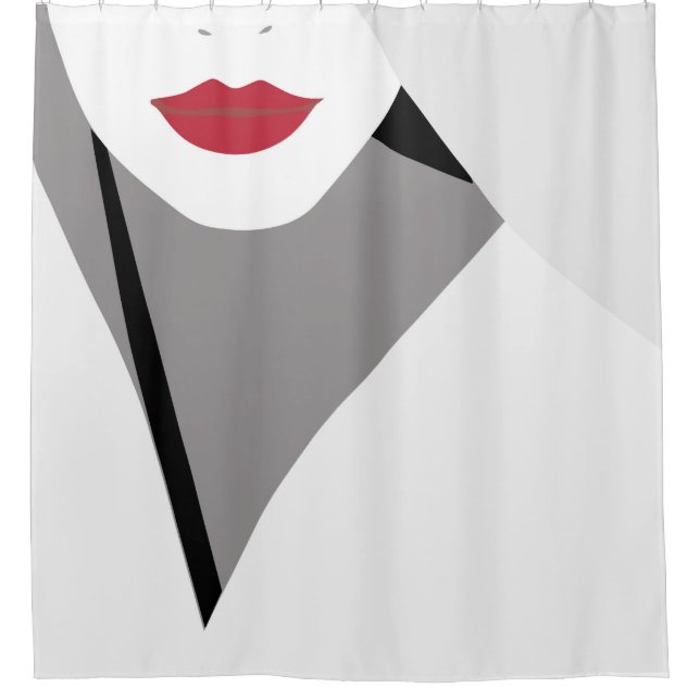 Cortina De Ducha labios (Anverso)