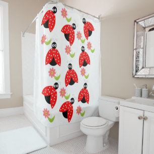 Cortina de ducha Ladybug Floral