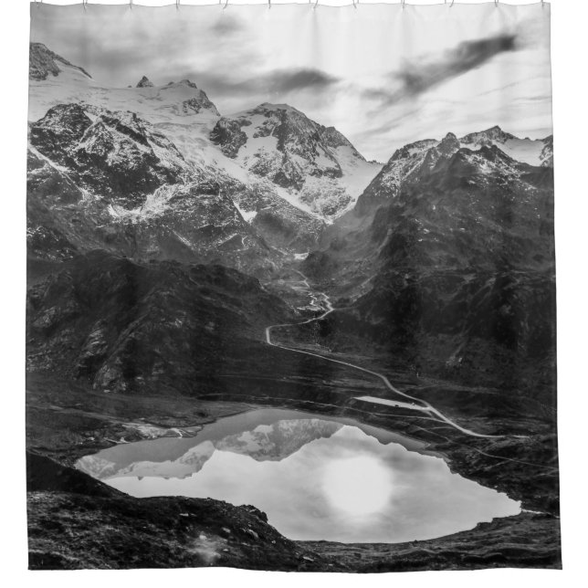 CORTINA DE DUCHA LAGO DE MONTAÑA (Anverso)