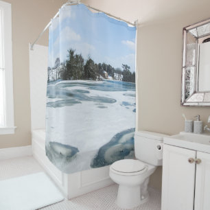 Cortina De Ducha Lago Inglés Icy - Personalizado