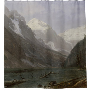 Cortina De Ducha Lago Rockies Canadiense Louise Albert Bierstadt