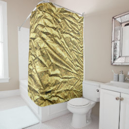 Cortina De Ducha Lámina de oro brillante