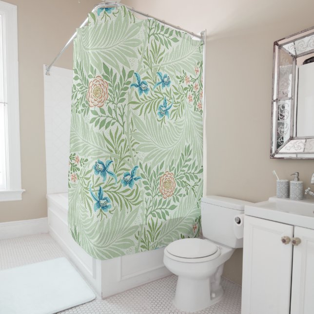 Cortina De Ducha Larkspur de William Morris (In situ)