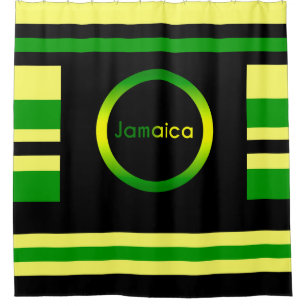 Cortina De Ducha Las franjas inspiradas en Jamaica