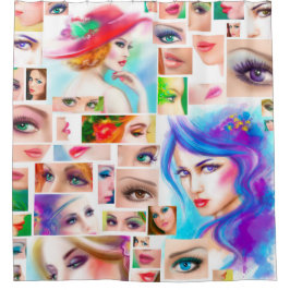 Cortina De Ducha Las mujeres abstractas