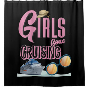 Cortina De Ducha Las mujeres Gorras Chicas se fueron de crucero