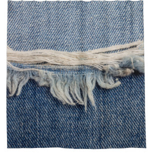 Cortina De Ducha Las texturas rompieron el fondo de los jeans.