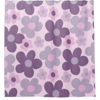 Cortina De Ducha Lavender Daisies Retro Dream #1 #retro #Decoración