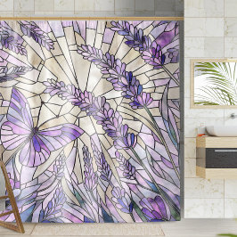 Cortina De Ducha Lavender Morning Bliss - Arte Mosaico