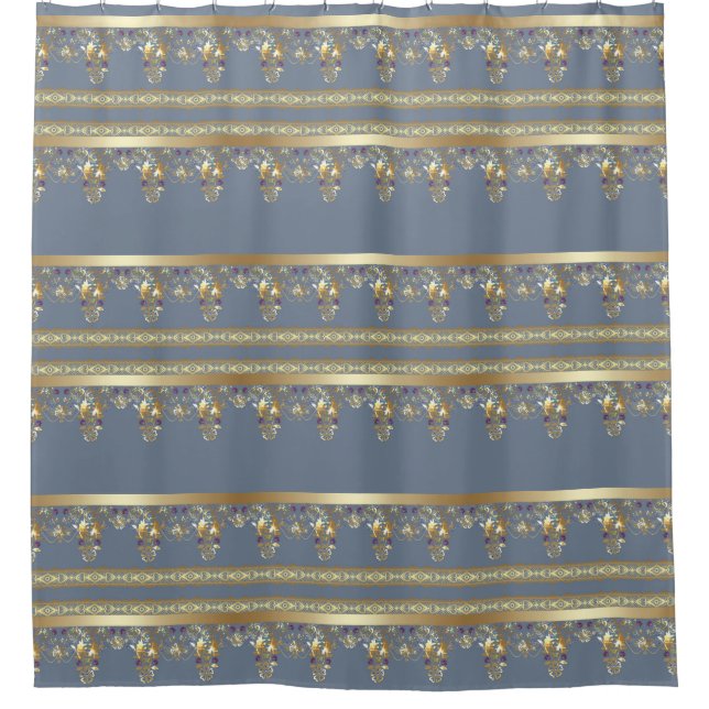 Cortina De Ducha Lazo dorado (Anverso)