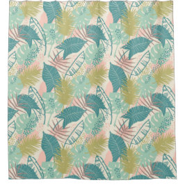 Cortina de ducha Leaf Pattern