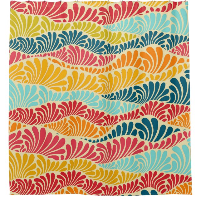 Cortina De Ducha Leafy Mosaic (Anverso)