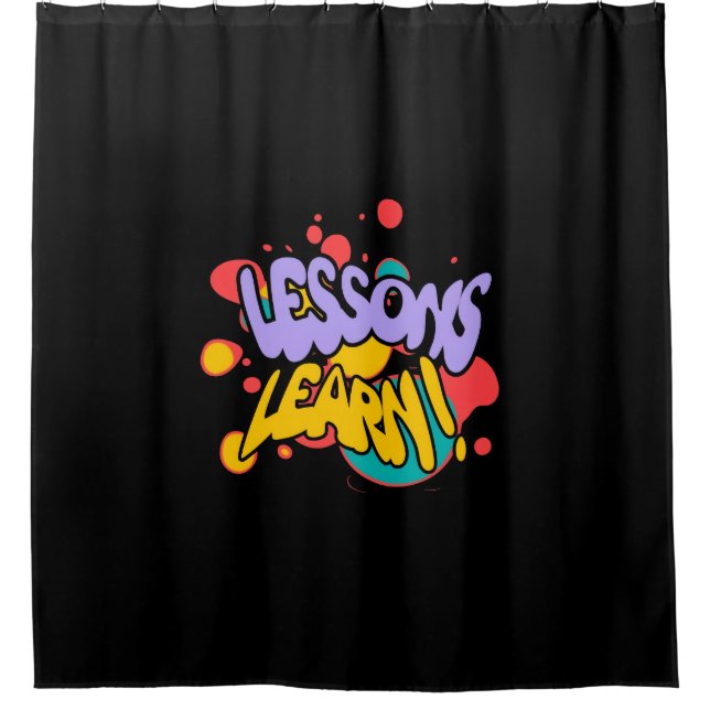 CORTINA DE DUCHA LECCIONES APRENDIDAS DE PINTURA E (Anverso)