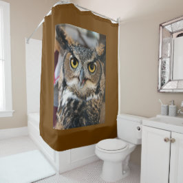 Cortina De Ducha Lechuza Cuerno Grande (Bubo virginianus)