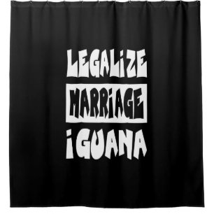 Cortina De Ducha Legalizar el matrimonio iguana