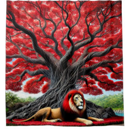 Cortina De Ducha León Red Maned