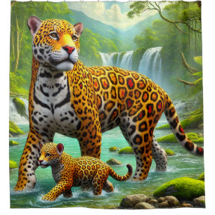 Cortina De Ducha Leopard Art