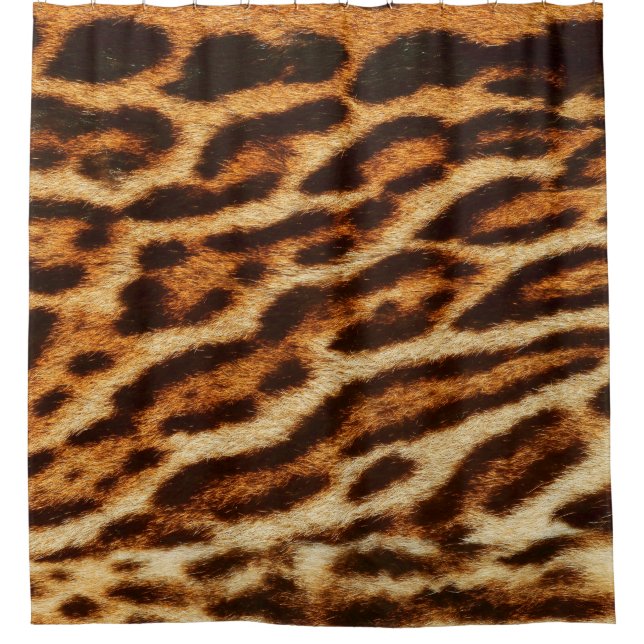 Cortina De Ducha Leopard fur textures. Animal print (Anverso)