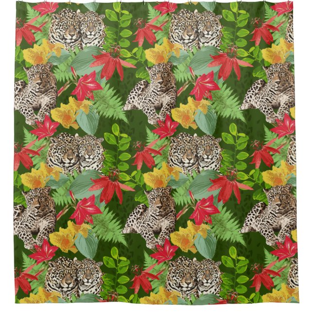 Cortina De Ducha Leopardo (Anverso)